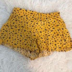 Yellow Floral Shorts!